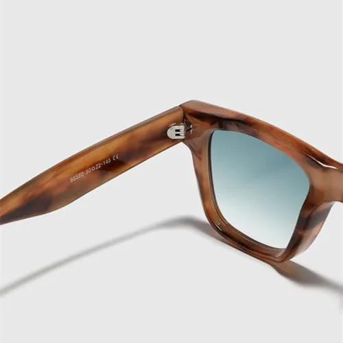 

Мужские солнцезащитные очки с заклепками, защита от УФ-излучения UV400, ретро-градиентные очки для женщин, модные солнцезащитные очки MTZJH, Olive Green Gray