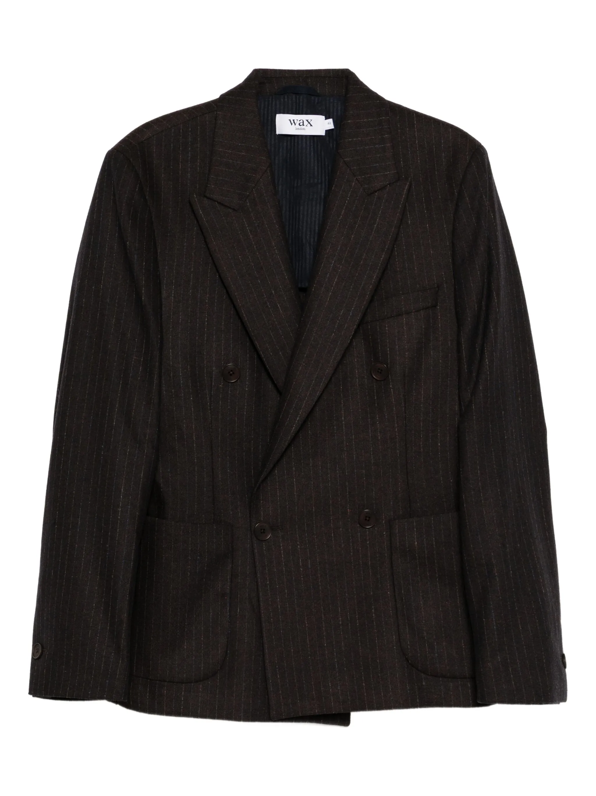 

Двубортный блейзер Wax London, коричневый