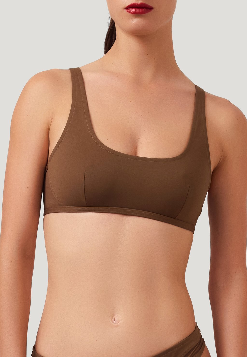 

Верх бикини SHEER OPAQUE Wolford, коричневый