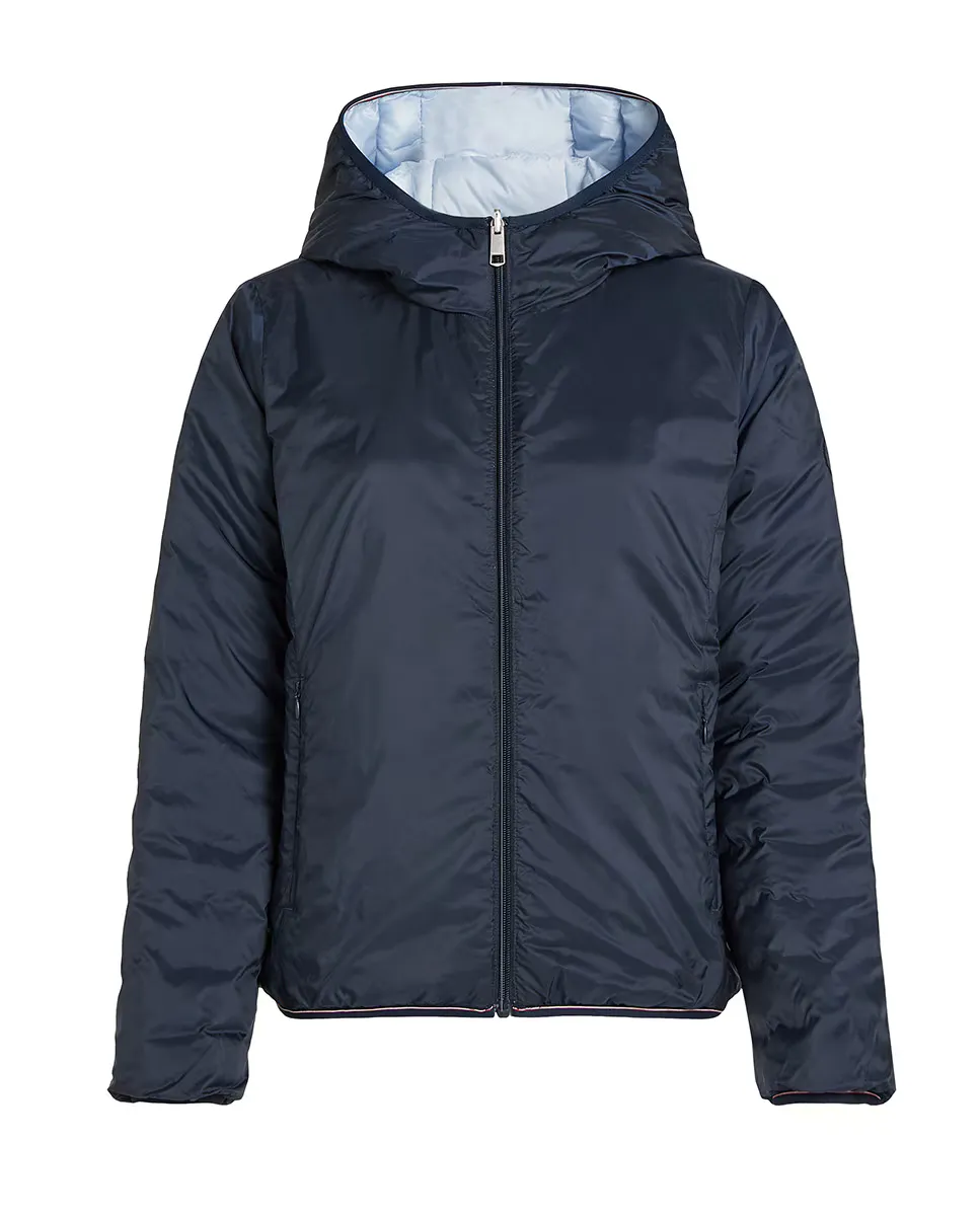 

Женская двухсторонняя куртка-пуховик с капюшоном Tommy Hilfiger, светло-голубой