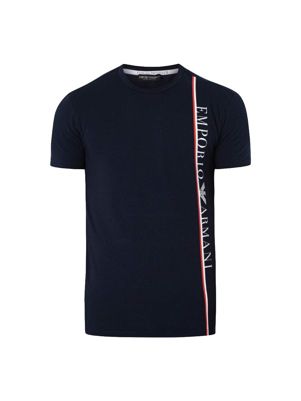 

Футболка с оригинальным логотипом Emporio Armani, синий