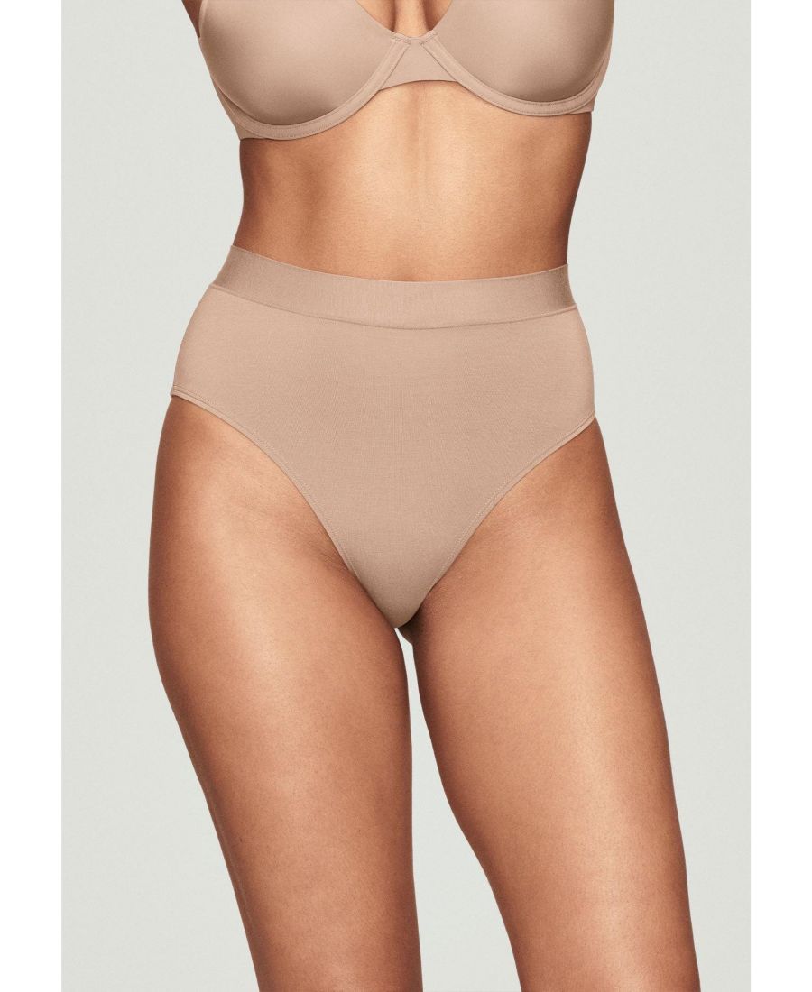 

Трусики больших размеров с высокой талией из модала CUUP, Taupe