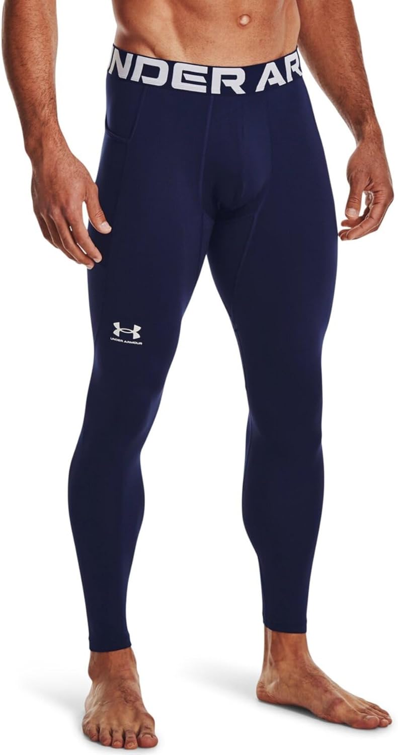 

Under Armour мужские HeatGear 3/4 леггинсы, Midnight Navy (410)/White