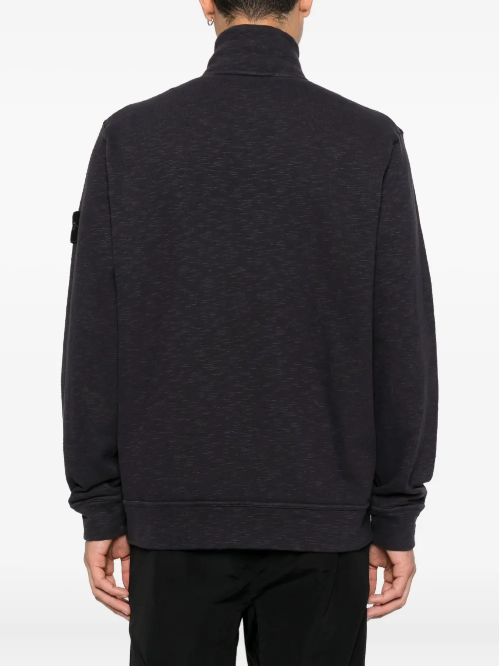 Толстовка на молнии Stone Island, черный — фото 4