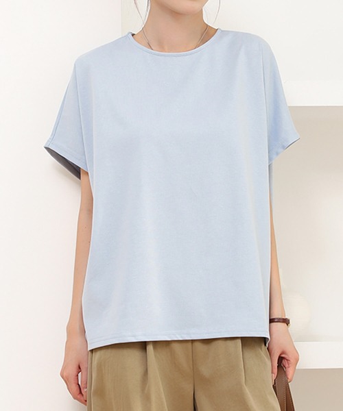 

Женская футболка повседневная, с рукавом «летучая мышь», 100% хлопок Cinderella, синий