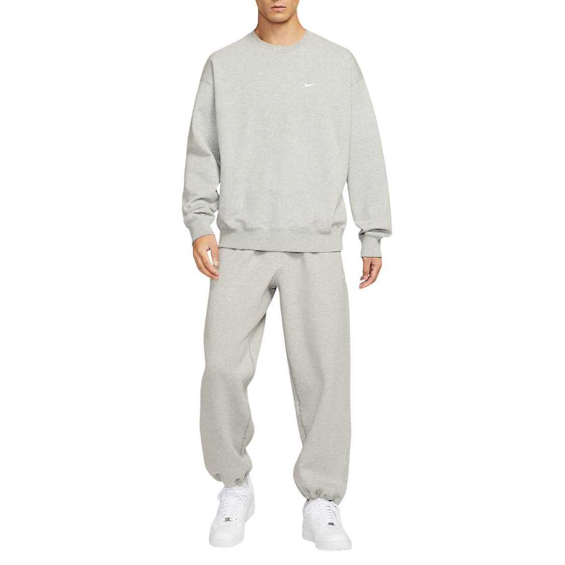 Solo Swoosh Knitted Sweatpants Men's Nike, серый — фото 4