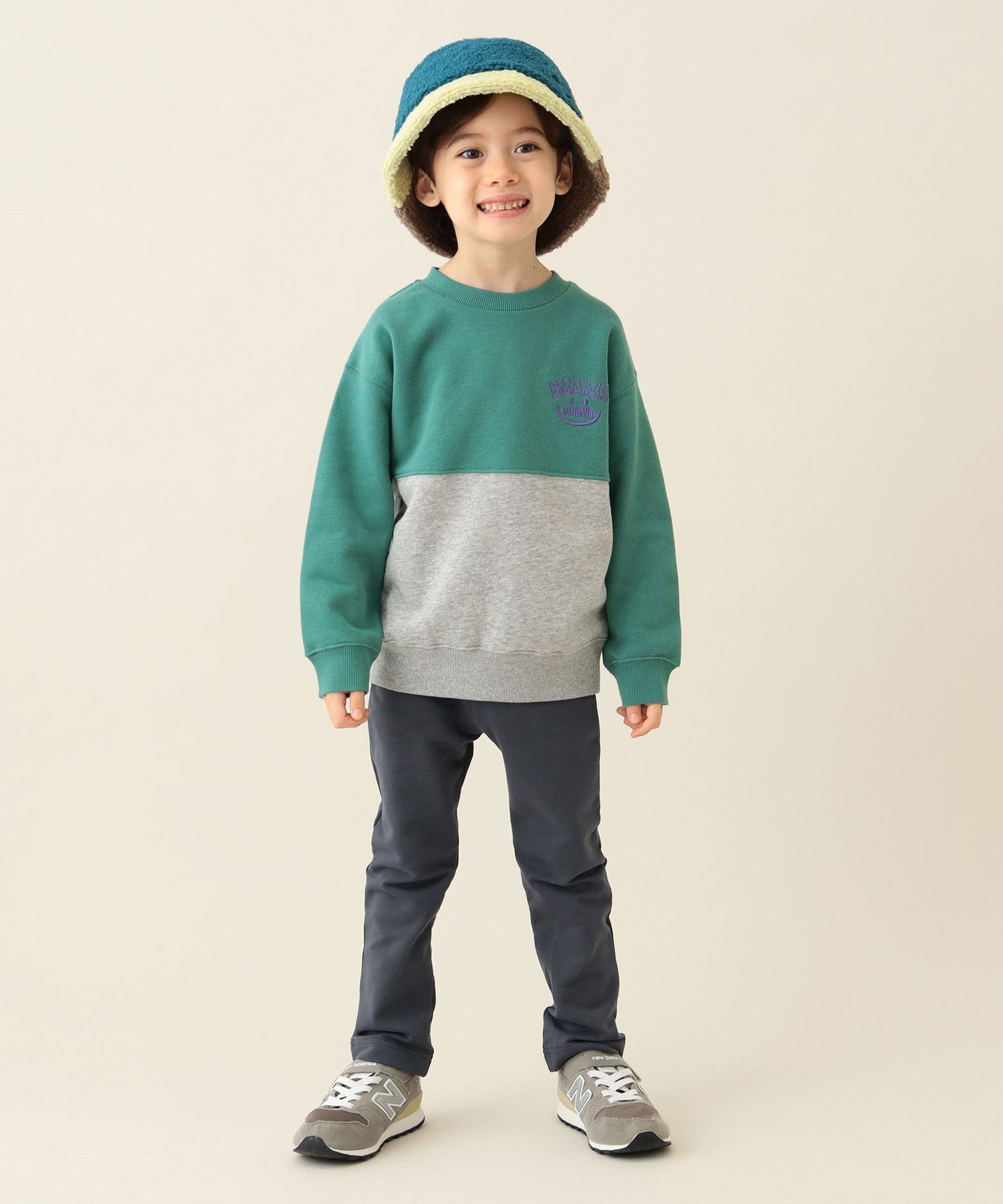 Брюки Mainichi GOGO (70-120 см) 26SS, для школы/детского сада, для детей Beams Mini, charcoal — фото 3