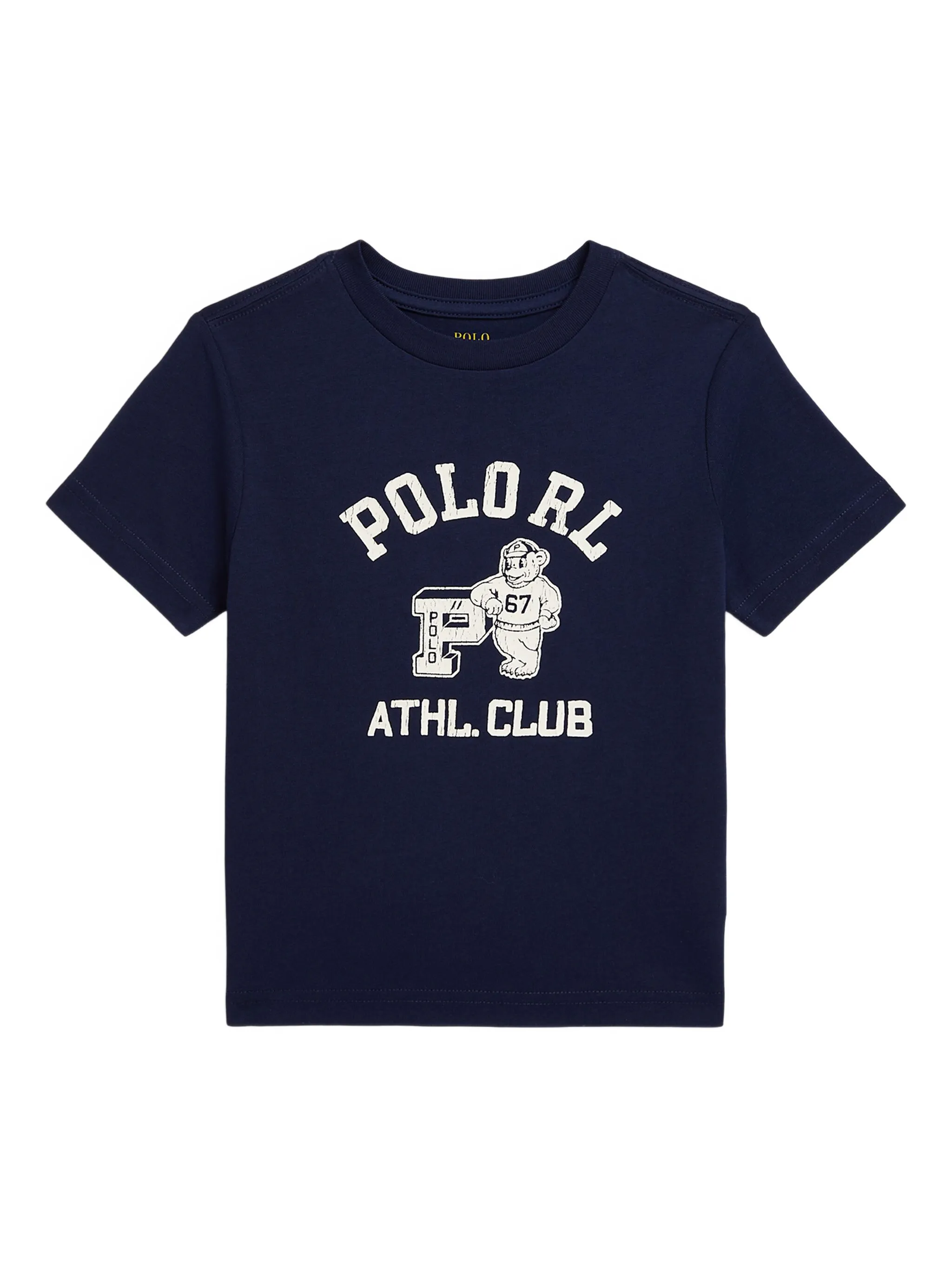

Футболка с логотипом Polo Ralph Lauren Kids, синий