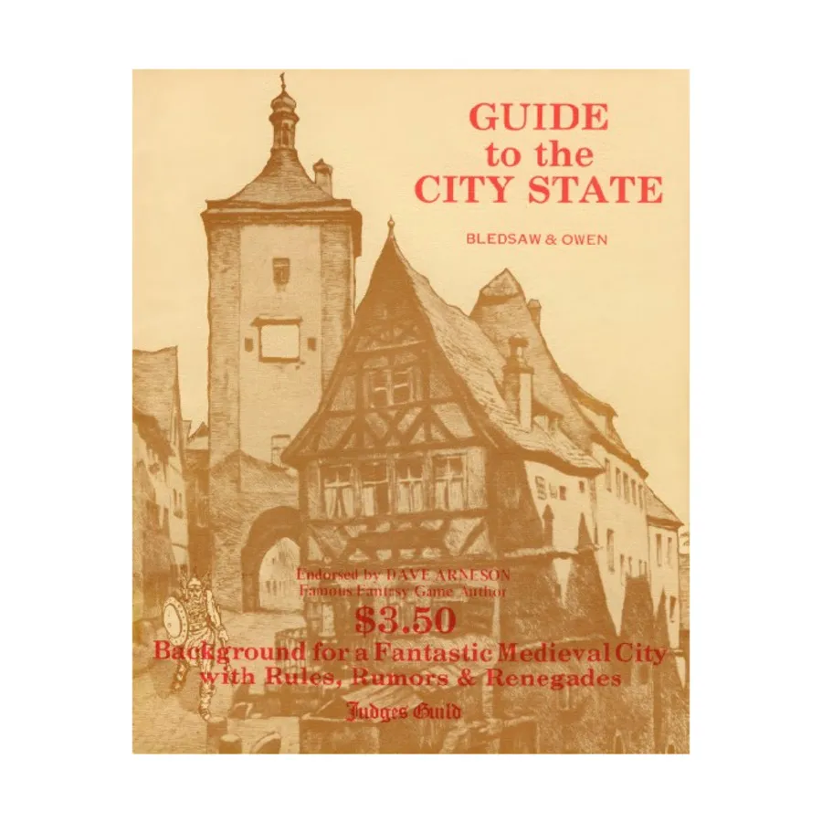 

Guide to the City State, Dungeons & Dragons Fantasy Modules (G - M) (Judges Guild), мягкая обложка