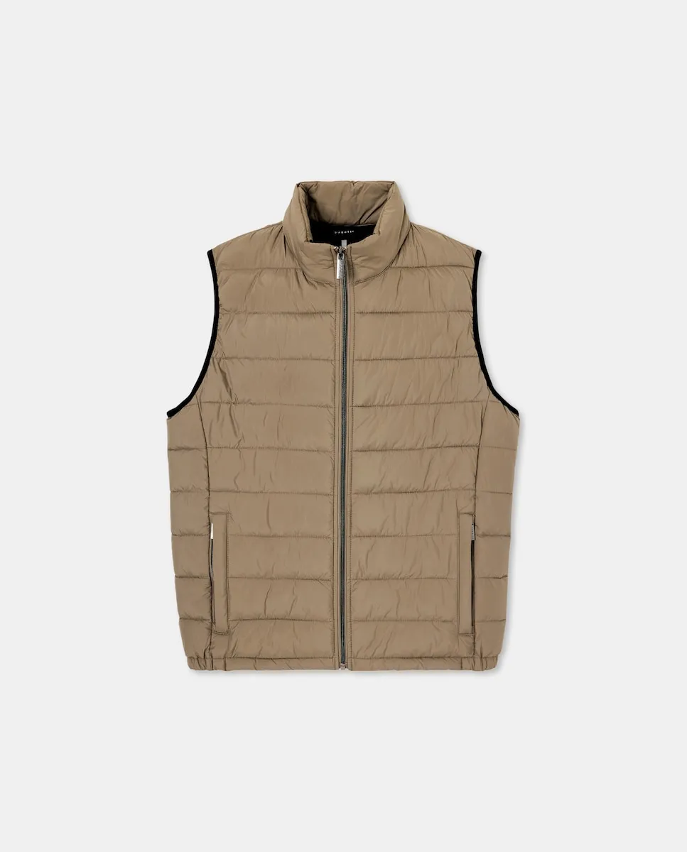 

Мужской жилет с наклонными карманами Bugatti, светло-коричневый