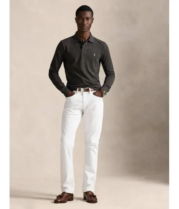 Полюс custom slim fit Polo Ralph Lauren, графитовый — фото 2