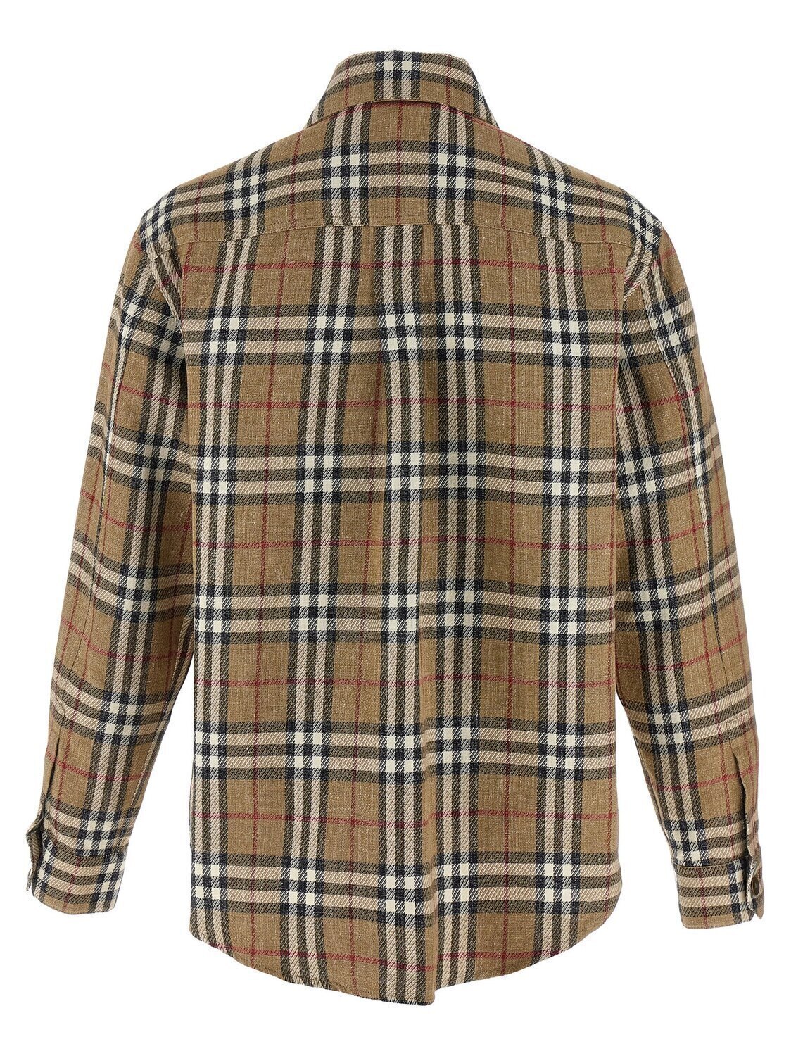 Рубашка с двойной отделкой BURBERRY, мультиколор — фото 2