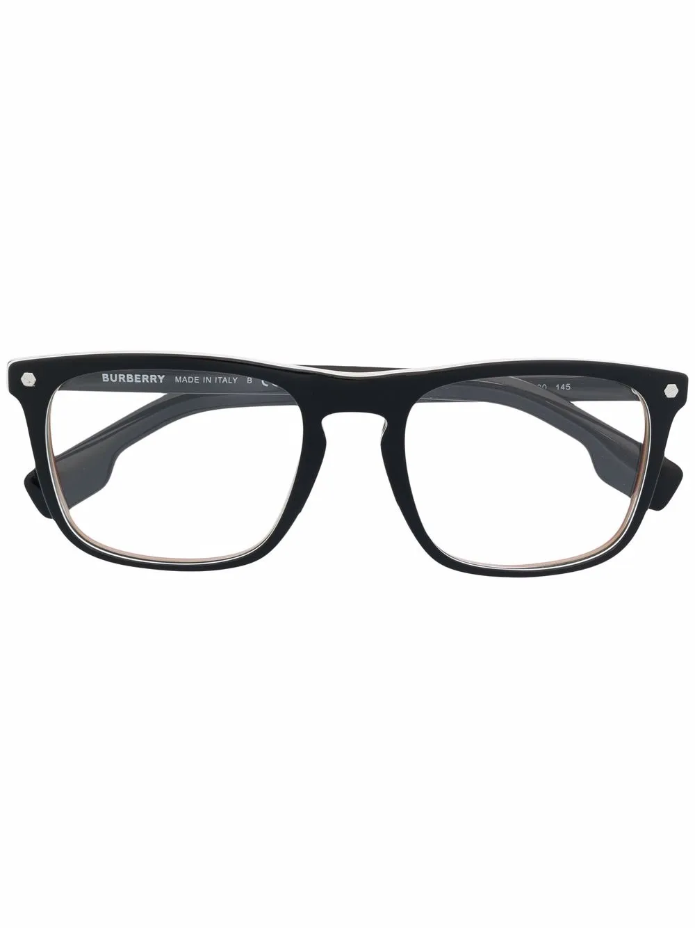 

Очки в квадратной оправе Burberry Eyewear, черный