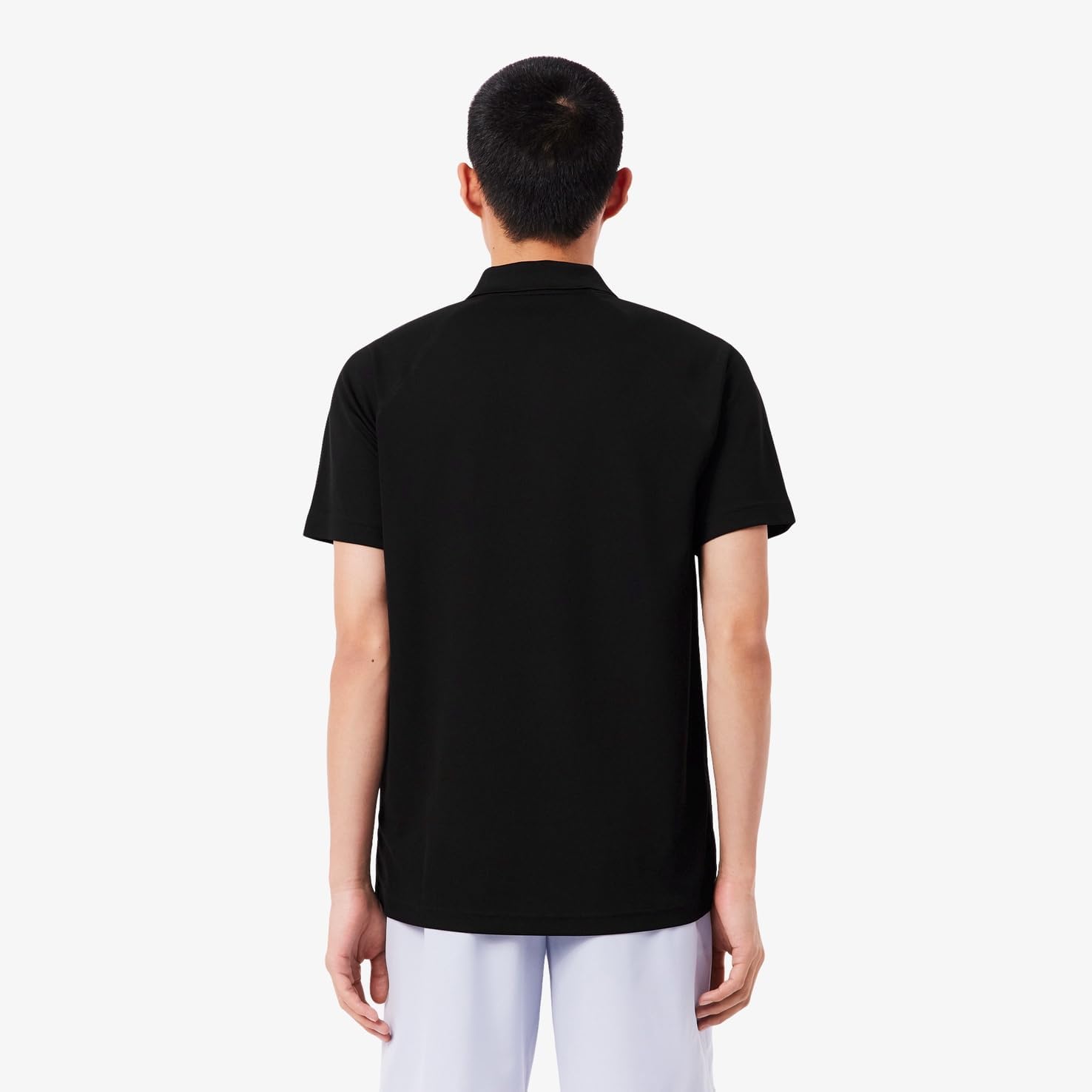 Мужская поло-рубашка LACOSTE Ultra-Dry Pique, черный — фото 2
