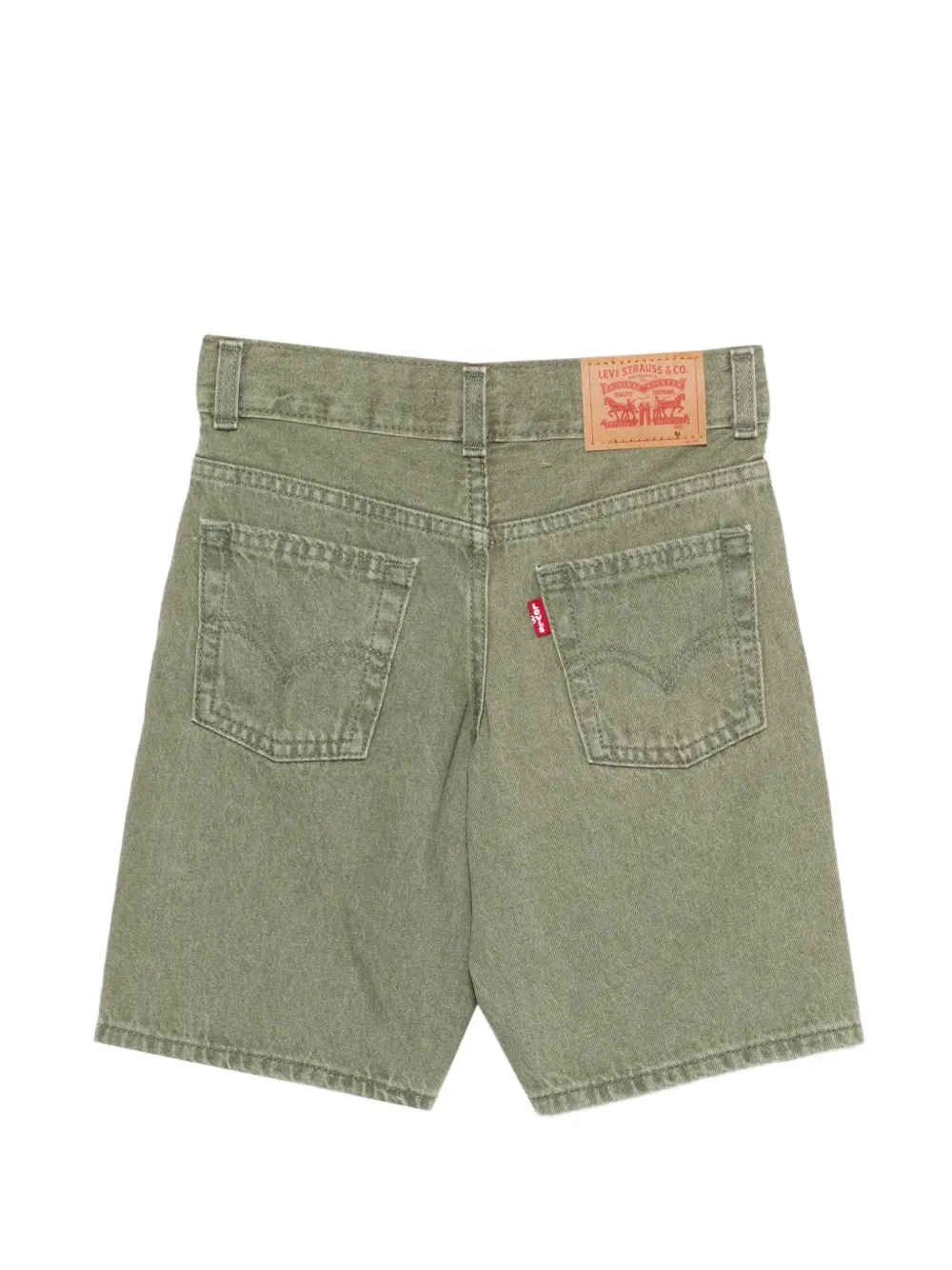 Джинсовые шорты на пуговицах Levi'S Kids, зеленый — фото 2