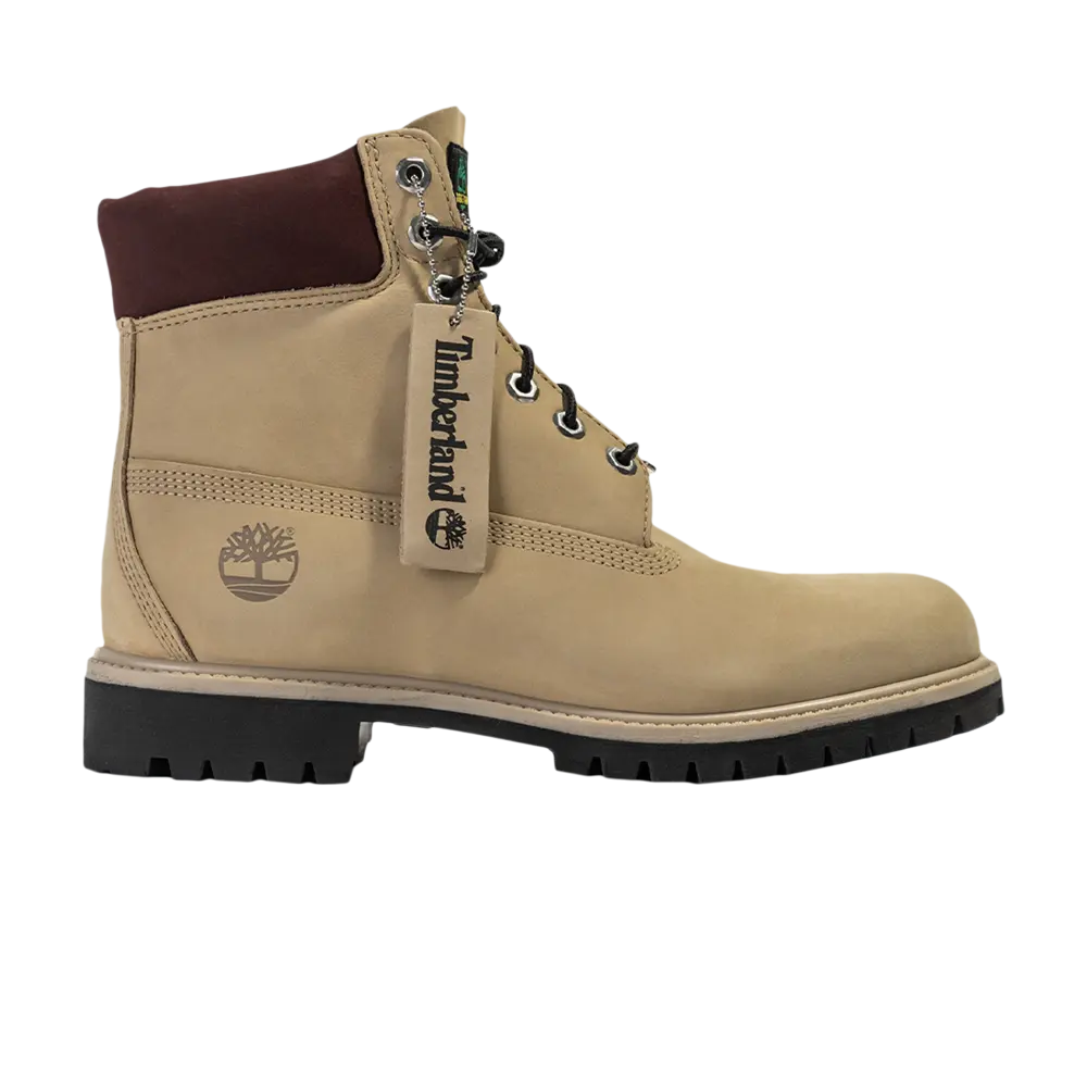 Ботинки Timberland Premium 6 Inch, светло-бежевый / красный