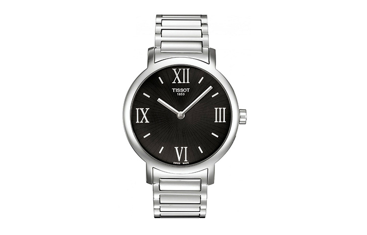 

TISSOT Часы Quartz Movement Women's Watch Watch 34mm Black Dial Stainless Steel Case Stainless Steel Watchband