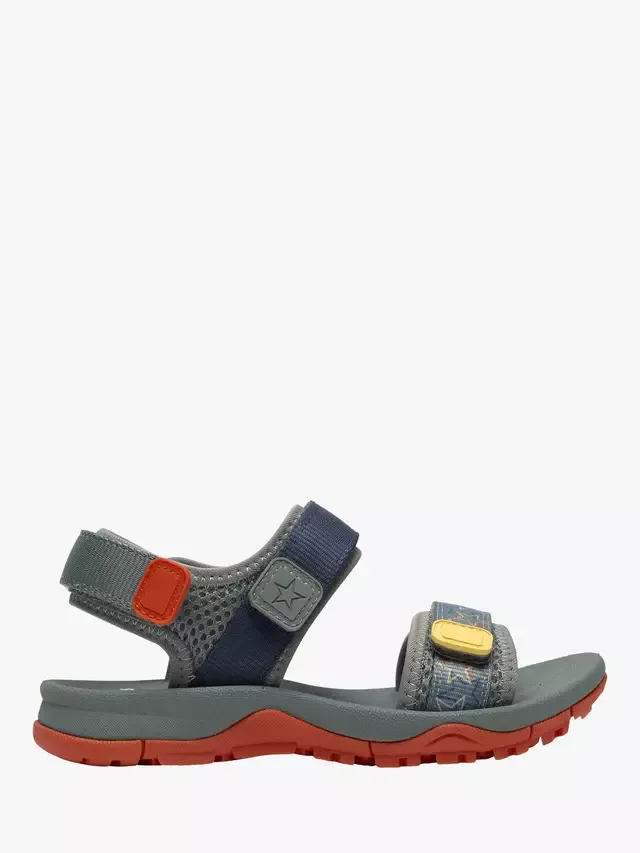 Детские сандалии Tide K от Kids' Wharf, зеленые/разноцветные Clarks