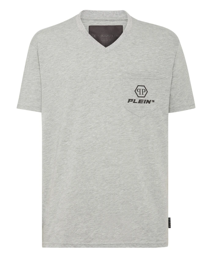 

Футболка с V-образным вырезом, размер SS Philipp Plein, серый