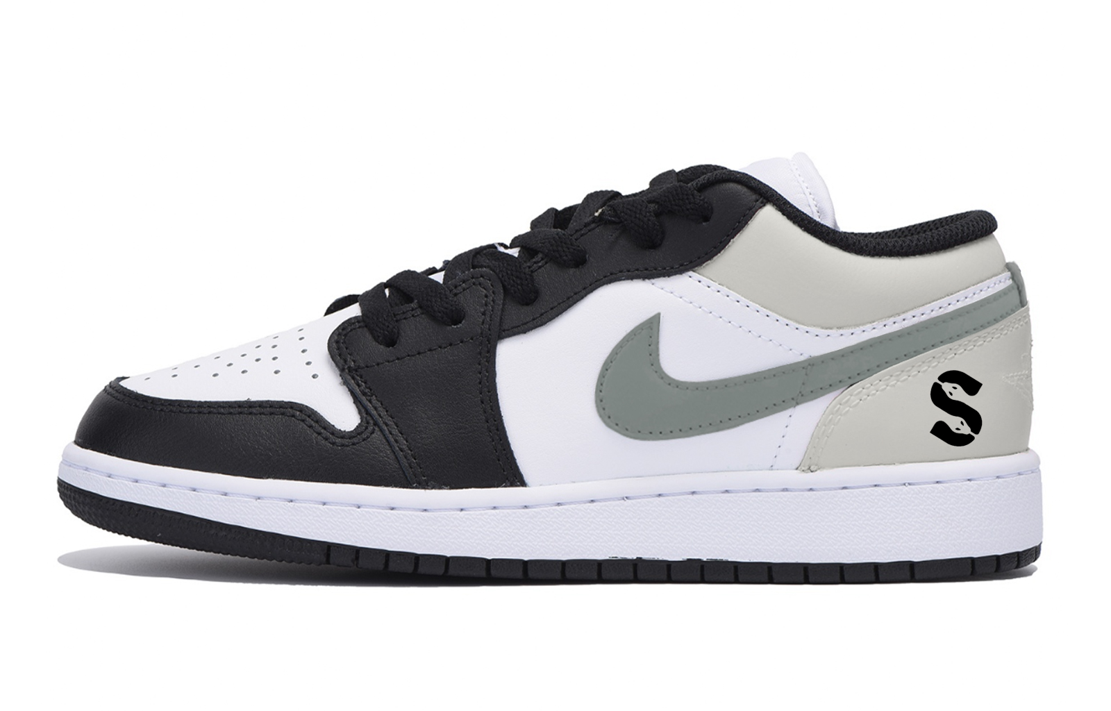 

Детские кроссовки для скейтбординга Air 1 LOW для подростков Jordan, черный/серый
