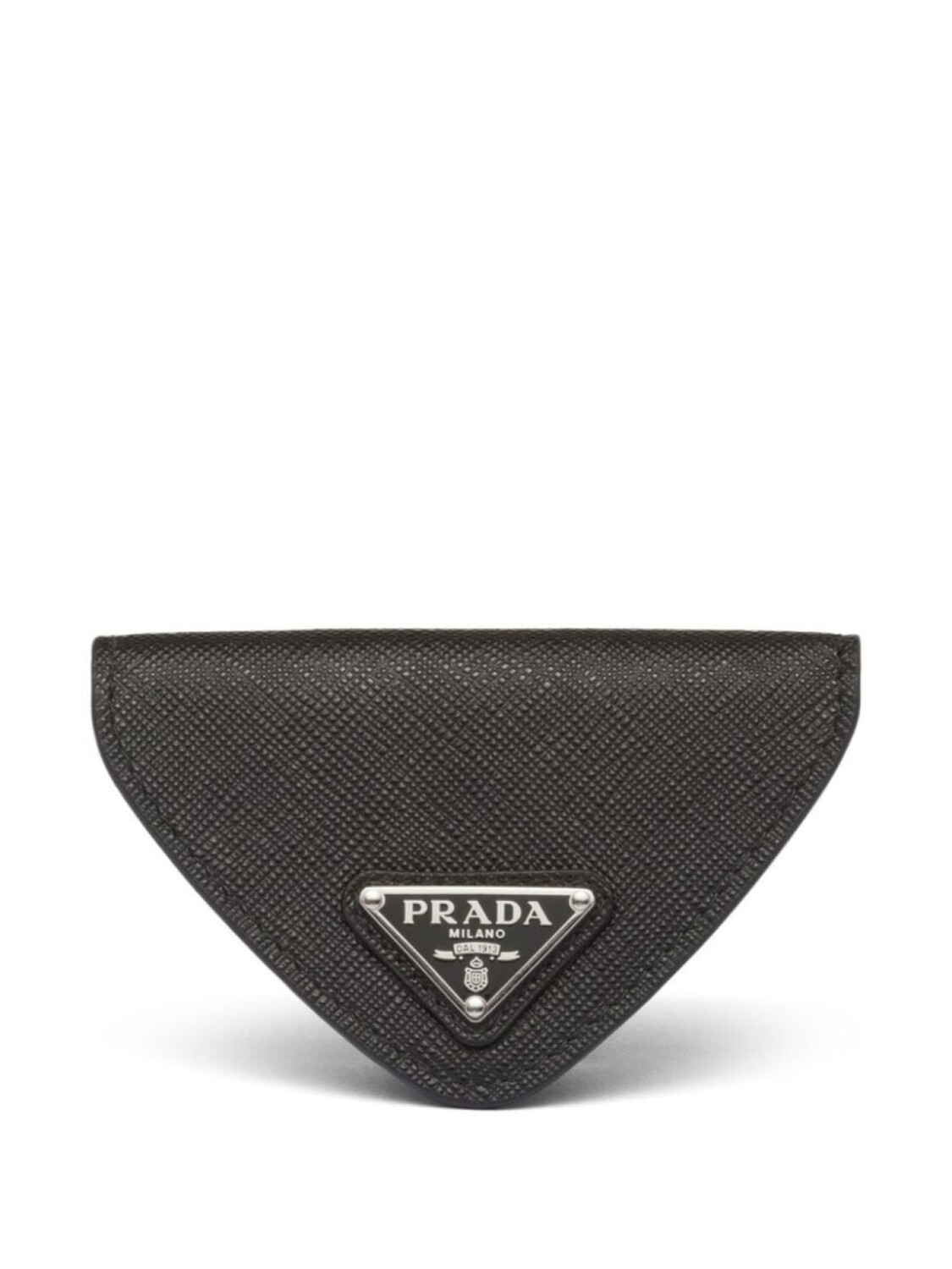 

Prada кошелек для монет из сафьяновой кожи с логотипом, черный