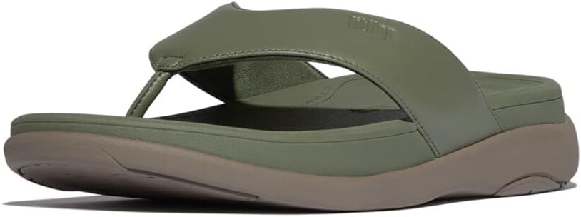 

Мужские сандалии FitFlop F-Mode Go All Black с перепонкой между пальцами (IX1-090), Safari Green
