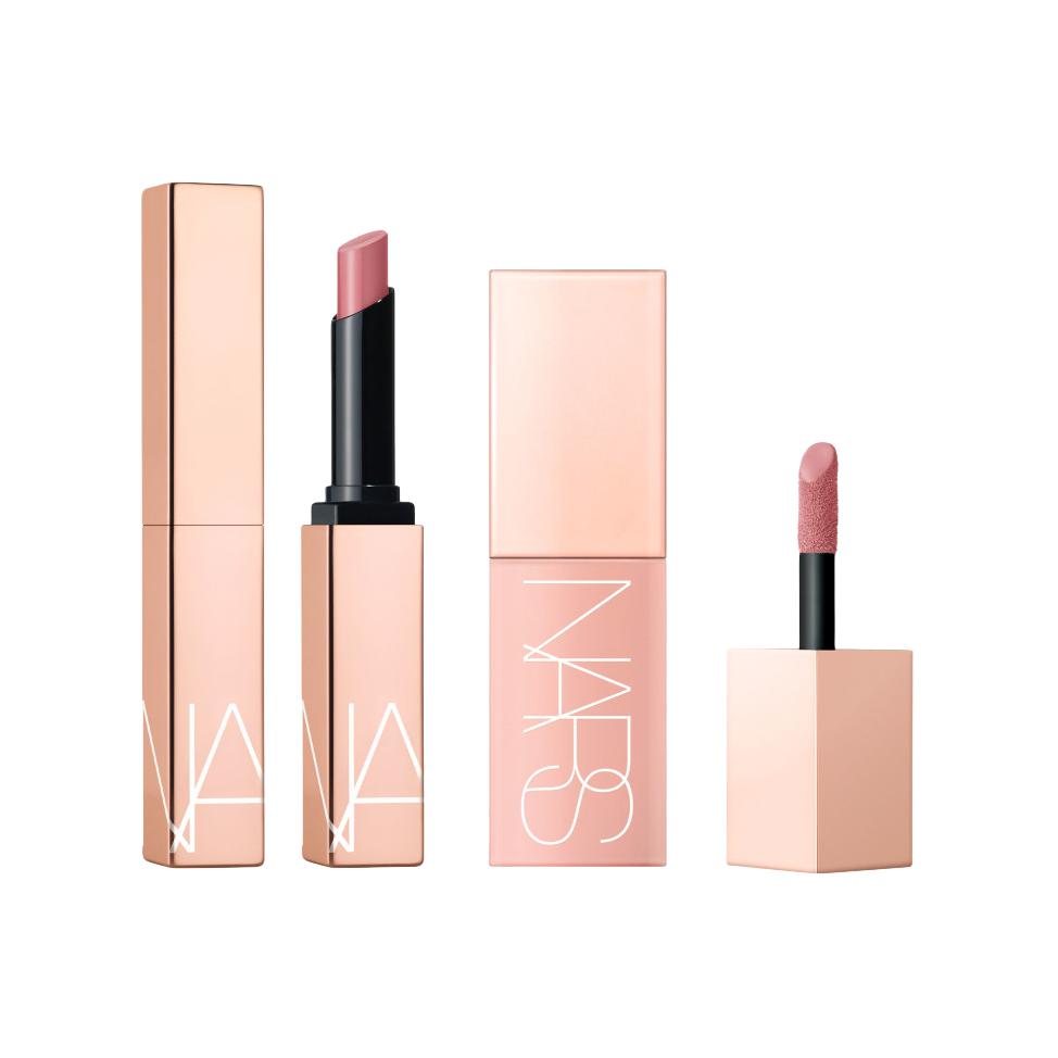 

Блестящая жидкая помада-румяна для макияжа легко растушевывается комплект 7мл+1,5г NARS