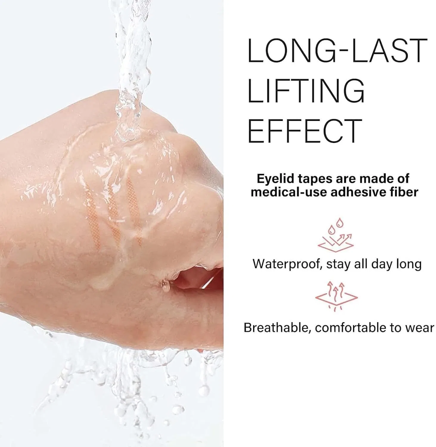 Пластыри для век Instant Eye Lift, 120 шт., бренд Generic, нюдовый — фото 3