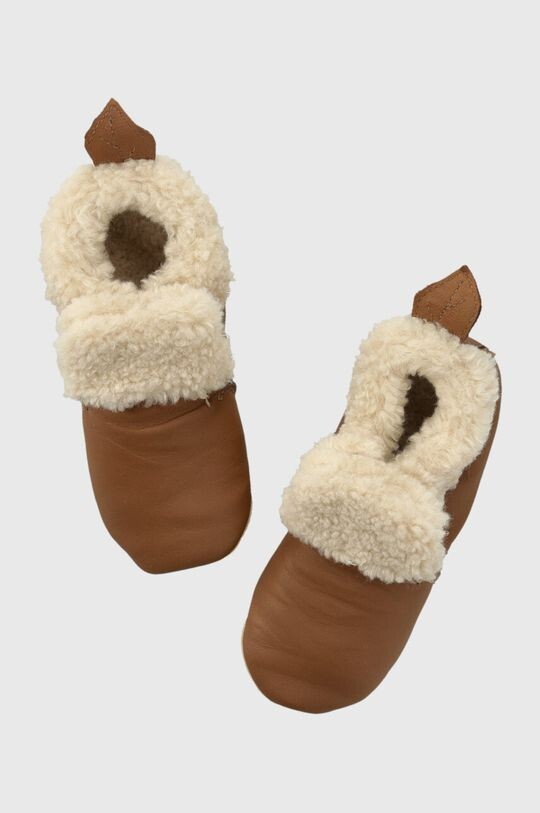 

Кожаные тапочки Shoo Pom, коричневый