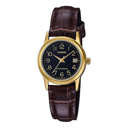 

Часы CASIO Quartz Waterproof Brown Strap Brown Analog, коричневый