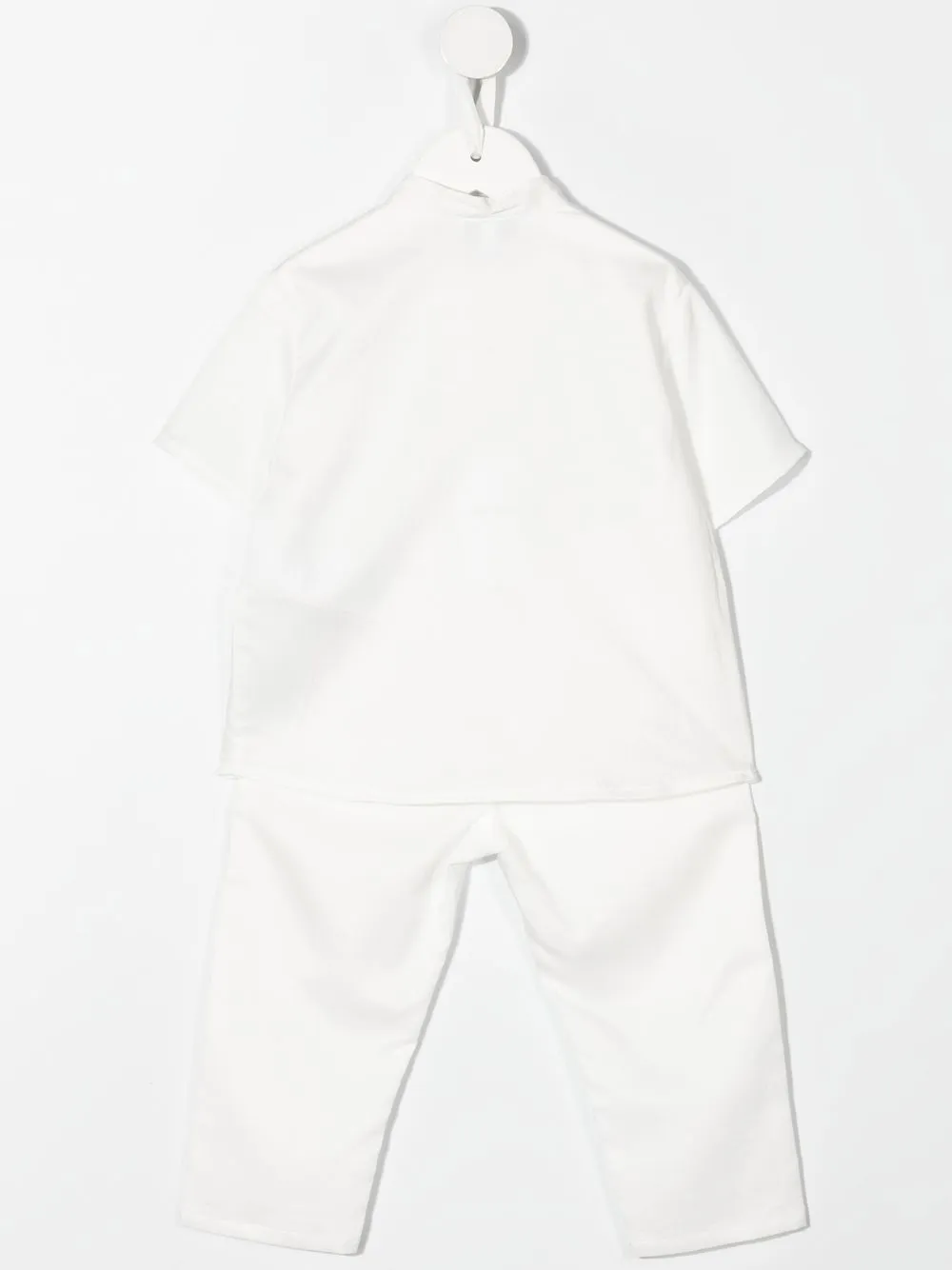 Спортивный костюм с короткими рукавами Emporio Armani Kids, белый — фото 2