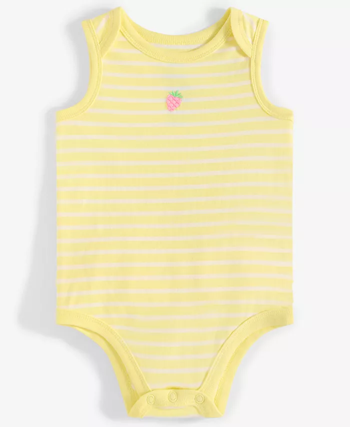 

Детский полосатый комбинезон для девочек Baby Girls Club First Impressions, желтый