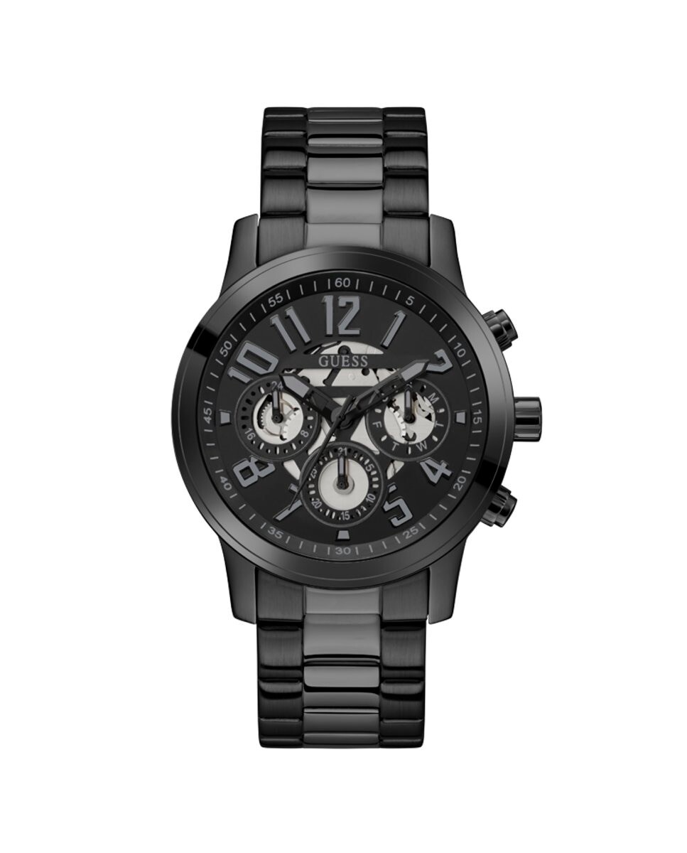 

Мужские часы Parker GW0627G3 со стальным и черным ремешком Guess, черный