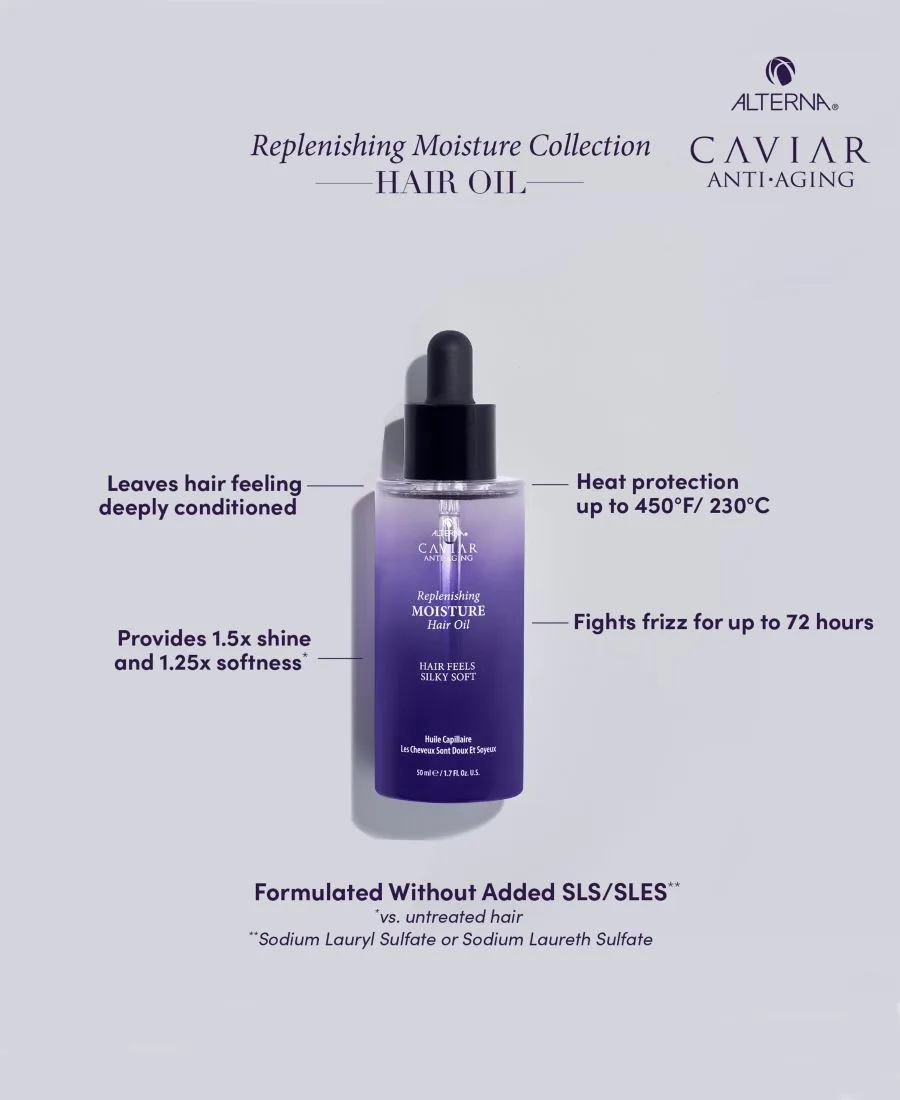 Alterna Увлажняющее масло для волос Caviar Replenishing Moisture Hair Oil, 1,7 унции — фото 4