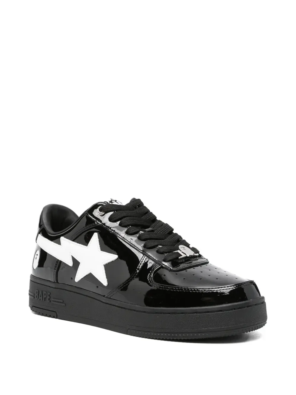 Кожаные кроссовки Bape Sta A BATHING APE, черный — фото 2