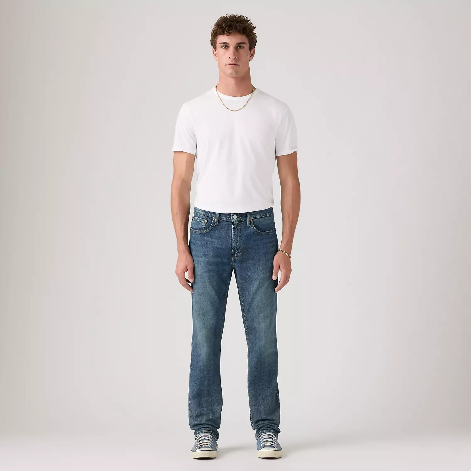 Мужские джинсы прямого кроя 514 Levi's, цвет Loud Opinions - Dark Wash - Stretch — фото 2