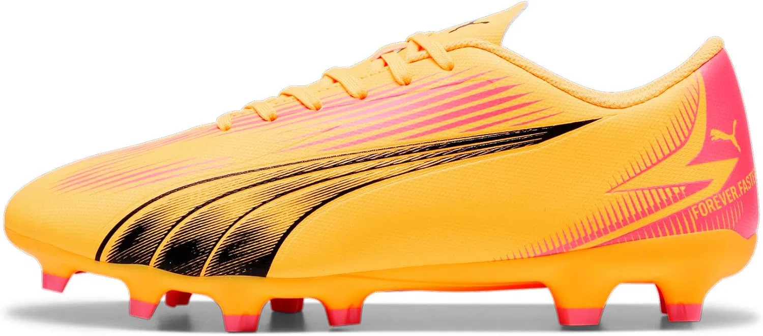 Женские кроссовки PUMA Ultra Play Firm для искусственного покрытия, Sun Stream Puma Black Sunset Glow