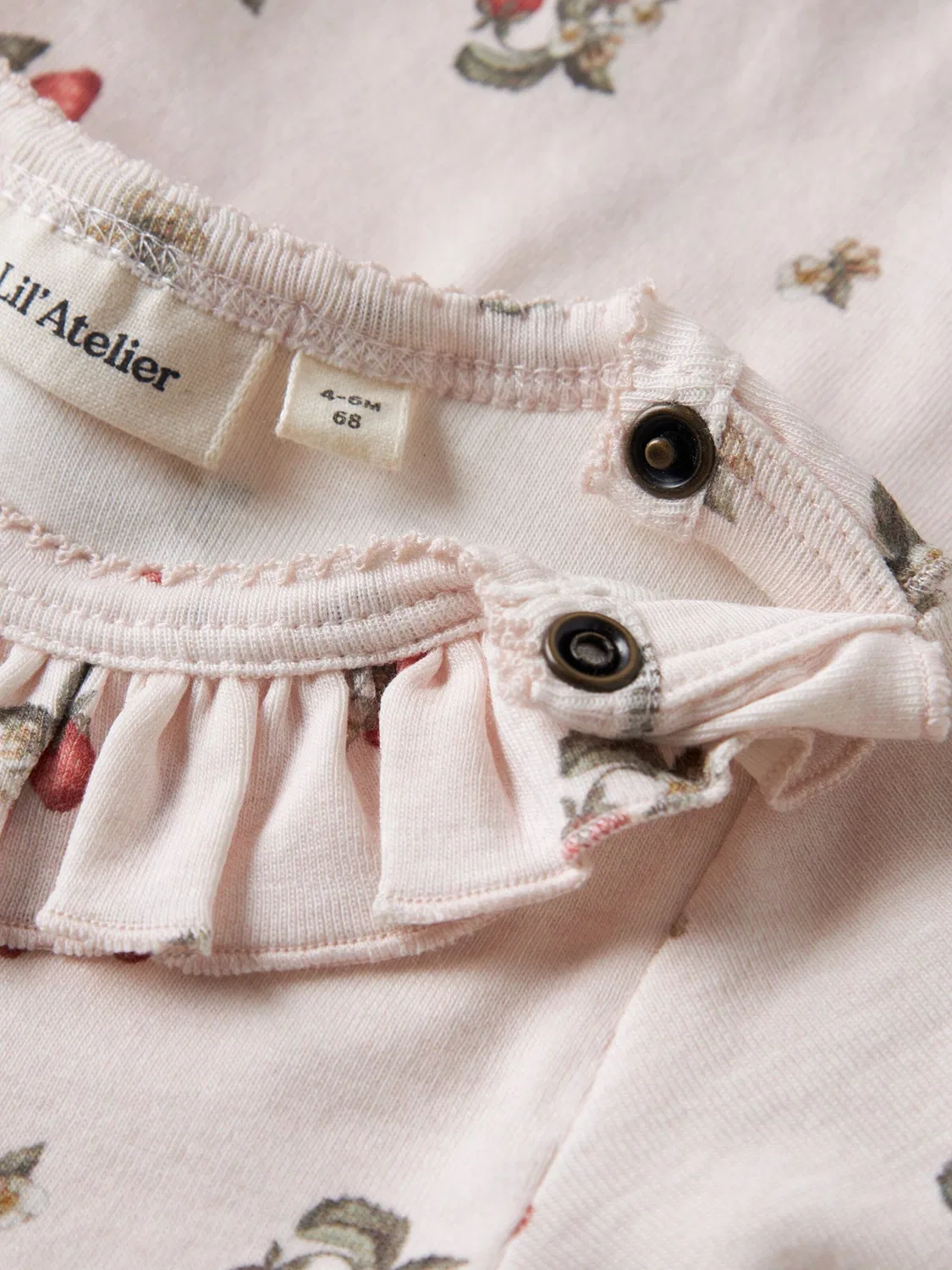 Комбинезон/Боди Lil'Atelier, Pink/Rose — фото 4