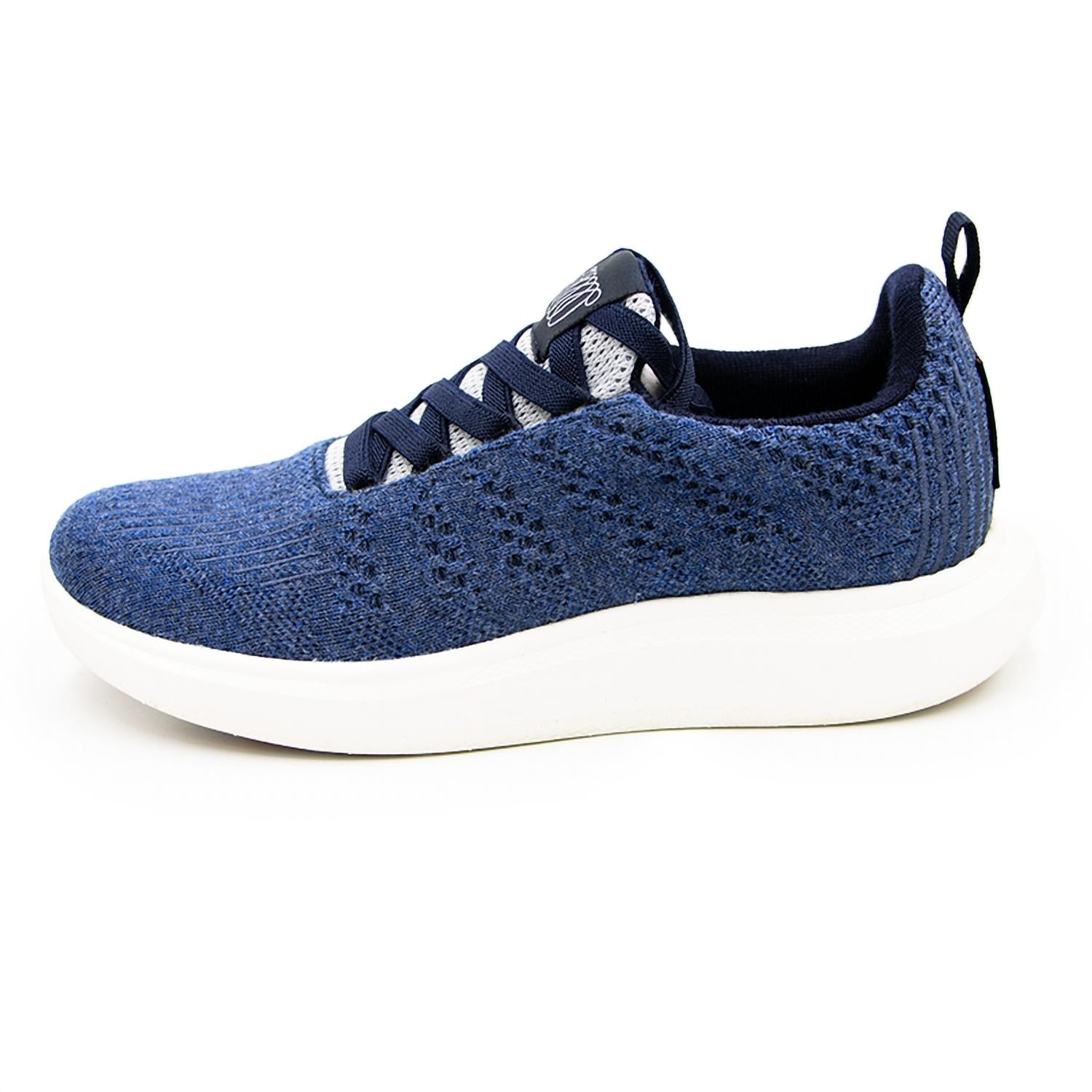 Женские кроссовки Eden из серой джинсовой шерсти мериноса WOOLLOOMOOLOO, цвет denim grey merino wool — фото 2