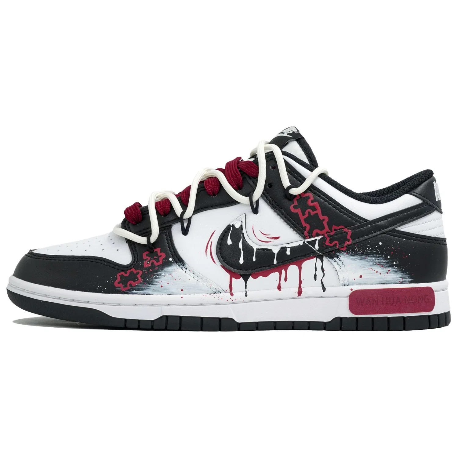 Кроссовки Nike Dunk Retro Black Red — фото 3