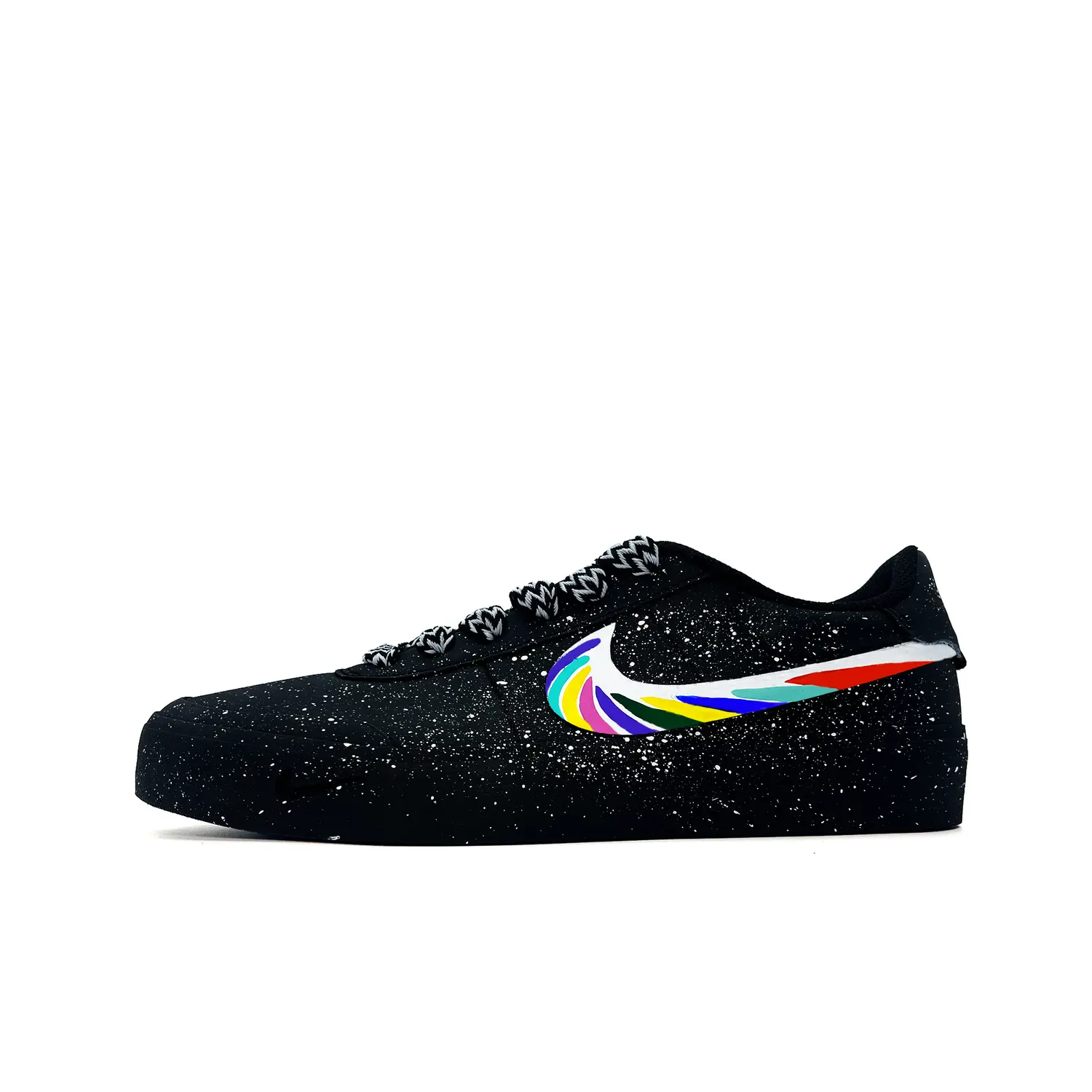 

Nike Кроссовки для скейтбординга Court Shot Sugar Candy, износостойкие, низкие, мужские, черные