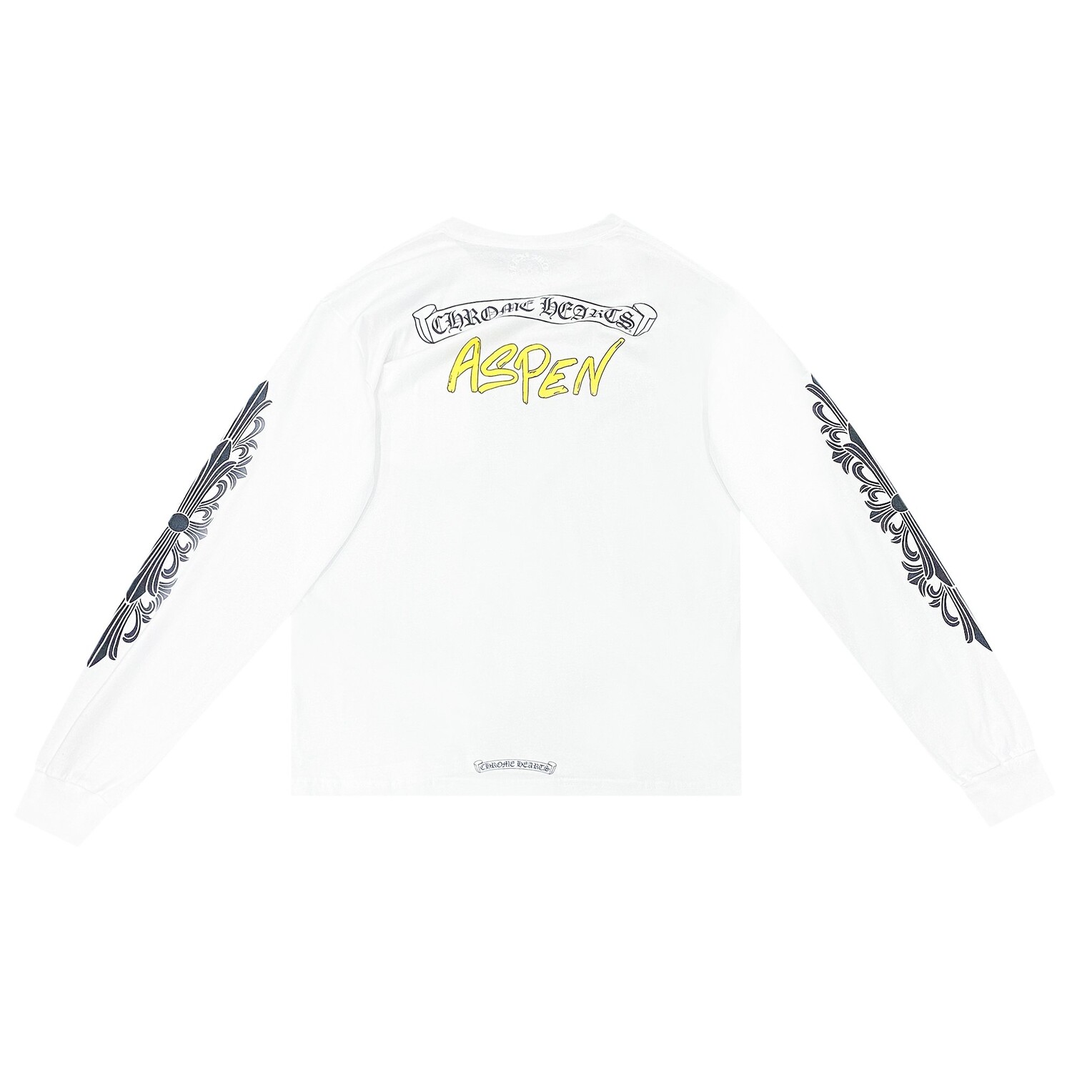 Рубашка Chrome Hearts Aspen с длинными рукавами и цветочным принтом, цвет Белый — фото 2