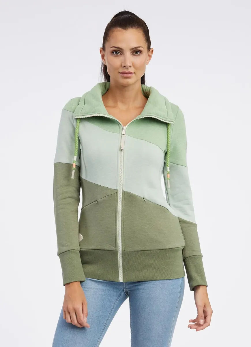 

Толстовка в стиле рэгвир "RUMIKA ZIP" Ragwear, зеленый