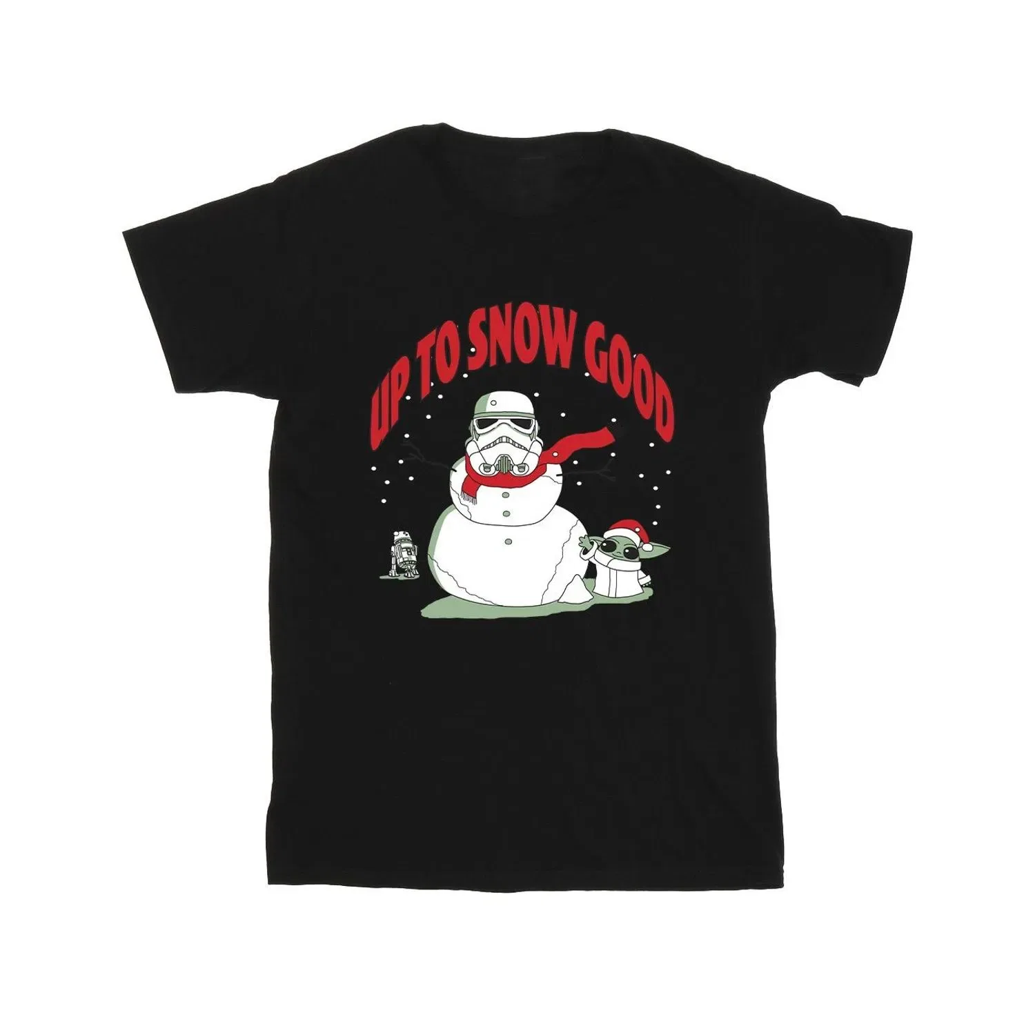 Футболка с принтом Snowman Star Wars, черный