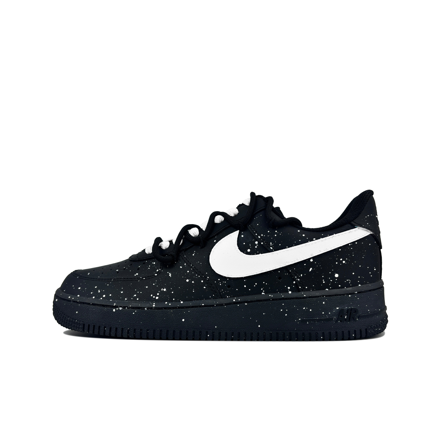 

Nike Кроссовки Air Force 1 противоскользящие износостойкие низкие для скейтбординга унисекс черно-белые, цвет Black White