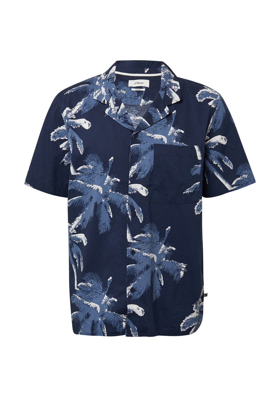 

Рубашка на пуговицах Comfort fit s.Oliver, цвет marine blue/Dark blue