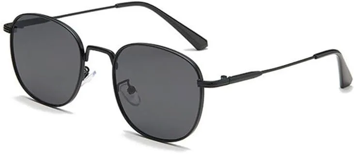 

Винтажные солнцезащитные очки для женщин и мужчин, металлическая оправа, зеркальные, ретро, ​​женские, с защитой от УФ-излучения UV400 SZVVBKK, Black Gray