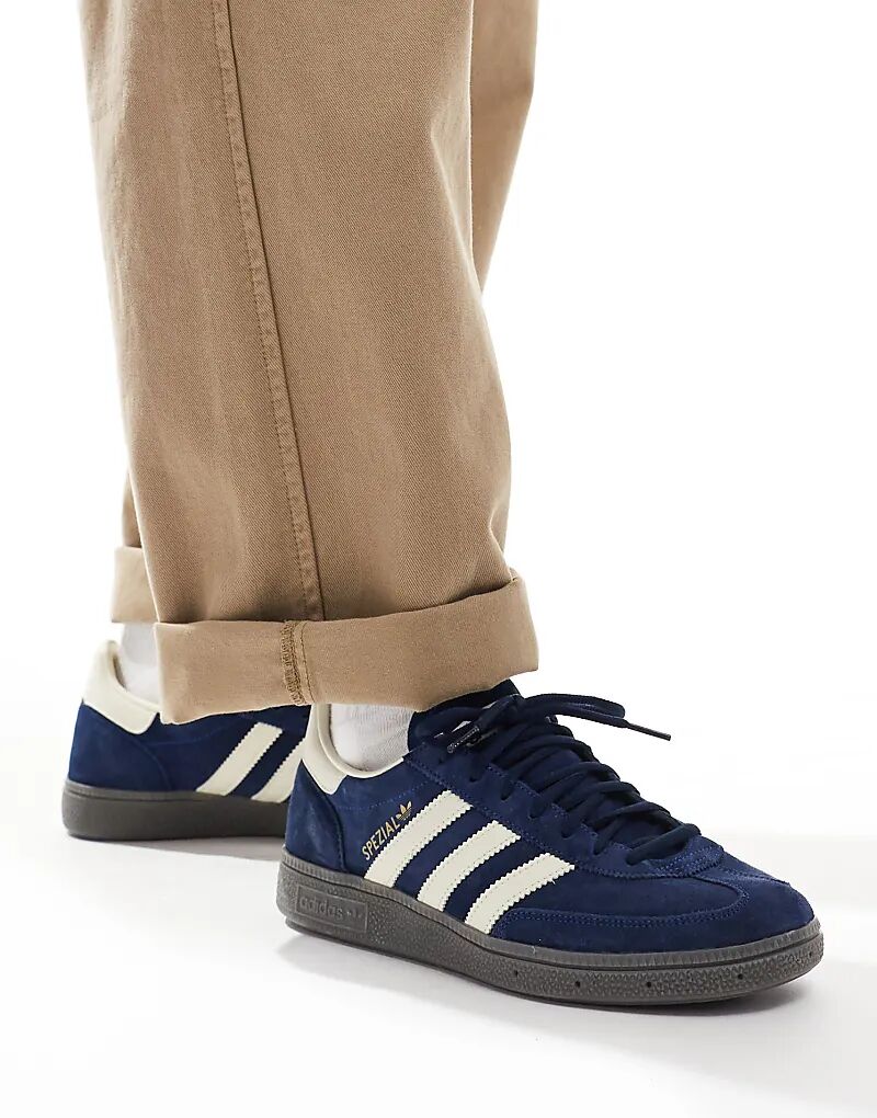Темно-синие кроссовки Handball Spezial с резиновой подошвой adidas Originals