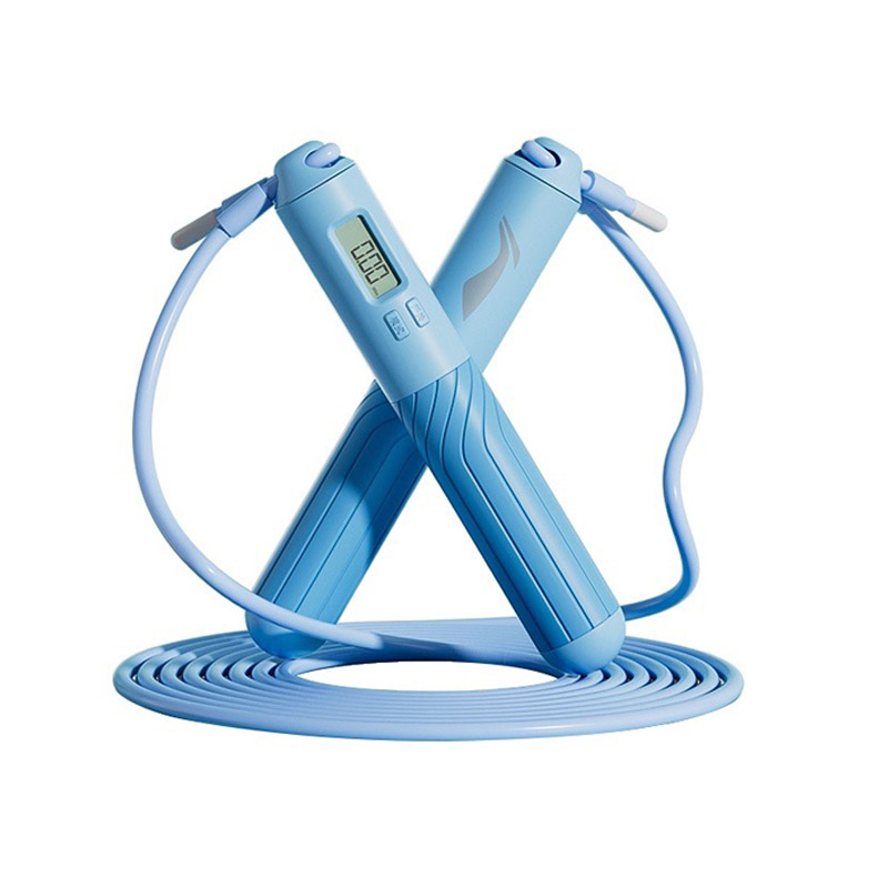 

Скакалка материал троса pvc стальной трос, материал ручки abs силикон для взрослых примерно 2,8 м LINING, синий