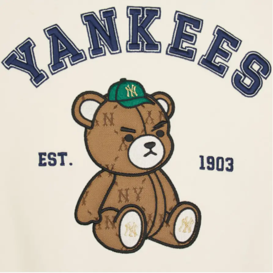 Свитшот New York Yankees Beige для детей 3-7 лет MLB KIDS, бежевый — фото 4